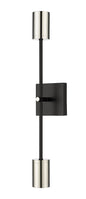 Z-Lite - 814-2S-MB-PN - Two Light Wall Sconce - Calumet - Matte Black / Polished Nickel