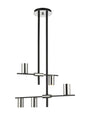 Z-Lite - 814-5MB-PN - Five Light Chandelier - Calumet - Matte Black / Polished Nickel