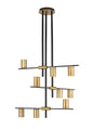 Z-Lite - 814-9MB-OBR - Nine Light Chandelier - Calumet - Matte Black / Olde Brass