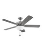 Hinkley - 903352FBN-LIA - 52"Ceiling Fan - Metro Illuminated - Brushed Nickel