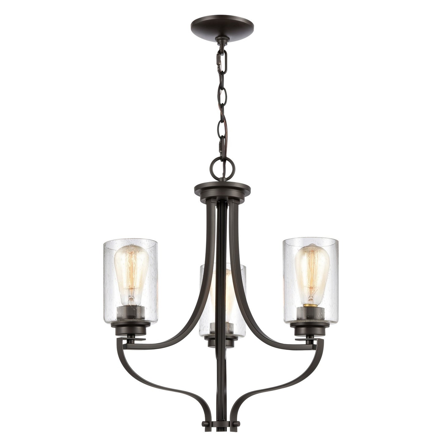 ELK Home - CN300321 - Three Light Chandelier - Market Square - Oil Rubbed Bronze