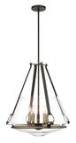 Minka-Lavery - 3905-107 - Five Light Pendant/Semi Flush Mount - Eden Valley - Smoked Iron W/Aged Gold