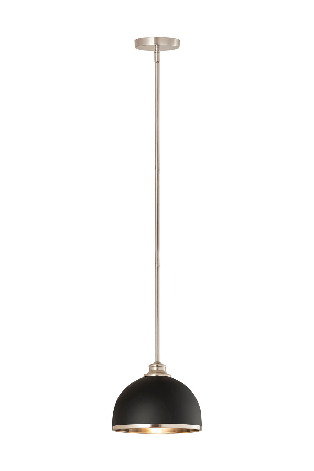 Z-Lite - 1004P10-MB-BN - One Light Pendant - Landry - Matte Black / Brushed Nickel