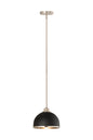 Z-Lite - 1004P10-MB-BN - One Light Pendant - Landry - Matte Black / Brushed Nickel