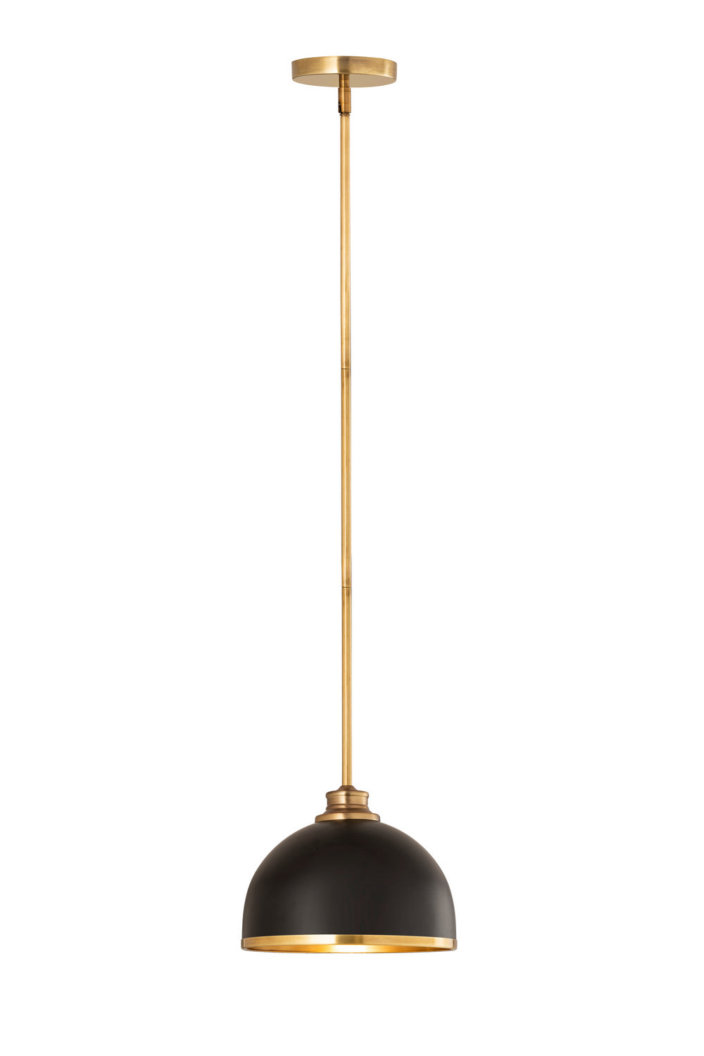 Z-Lite - 1004P10-MB-RB - One Light Pendant - Landry - Matte Black / Rubbed Brass