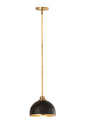 Z-Lite - 1004P10-MB-RB - One Light Pendant - Landry - Matte Black / Rubbed Brass