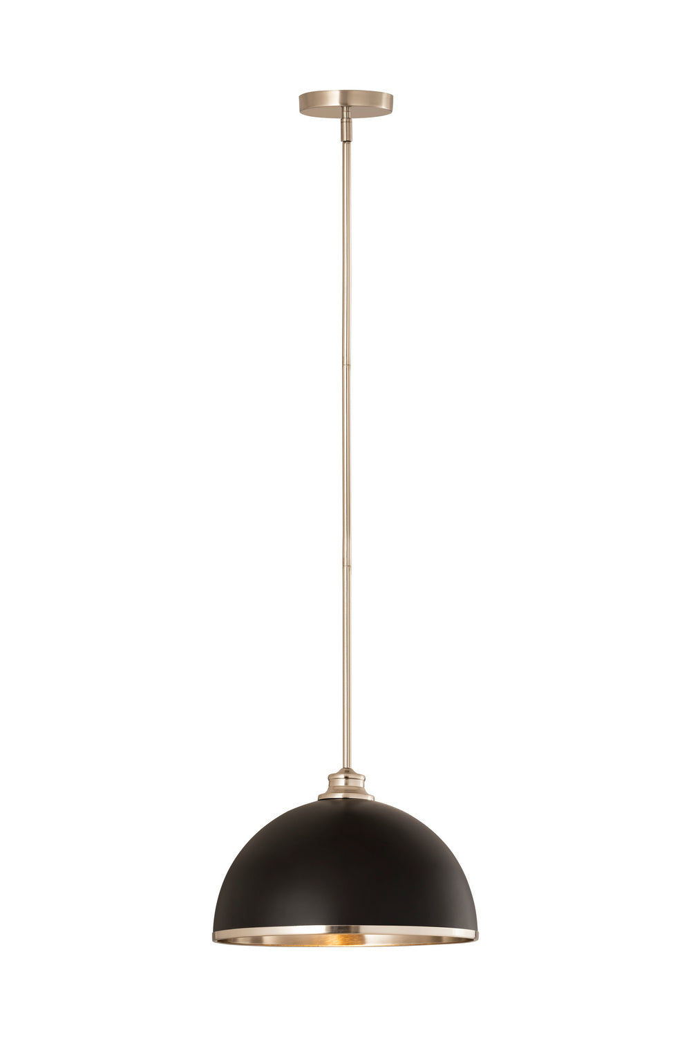 Z-Lite - 1004P14-MB-BN - One Light Pendant - Landry - Matte Black / Brushed Nickel