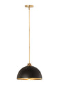 Z-Lite - 1004P14-MB-RB - One Light Pendant - Landry - Matte Black / Rubbed Brass