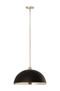 Z-Lite - 1004P20-MB-BN - One Light Pendant - Landry - Matte Black / Brushed Nickel