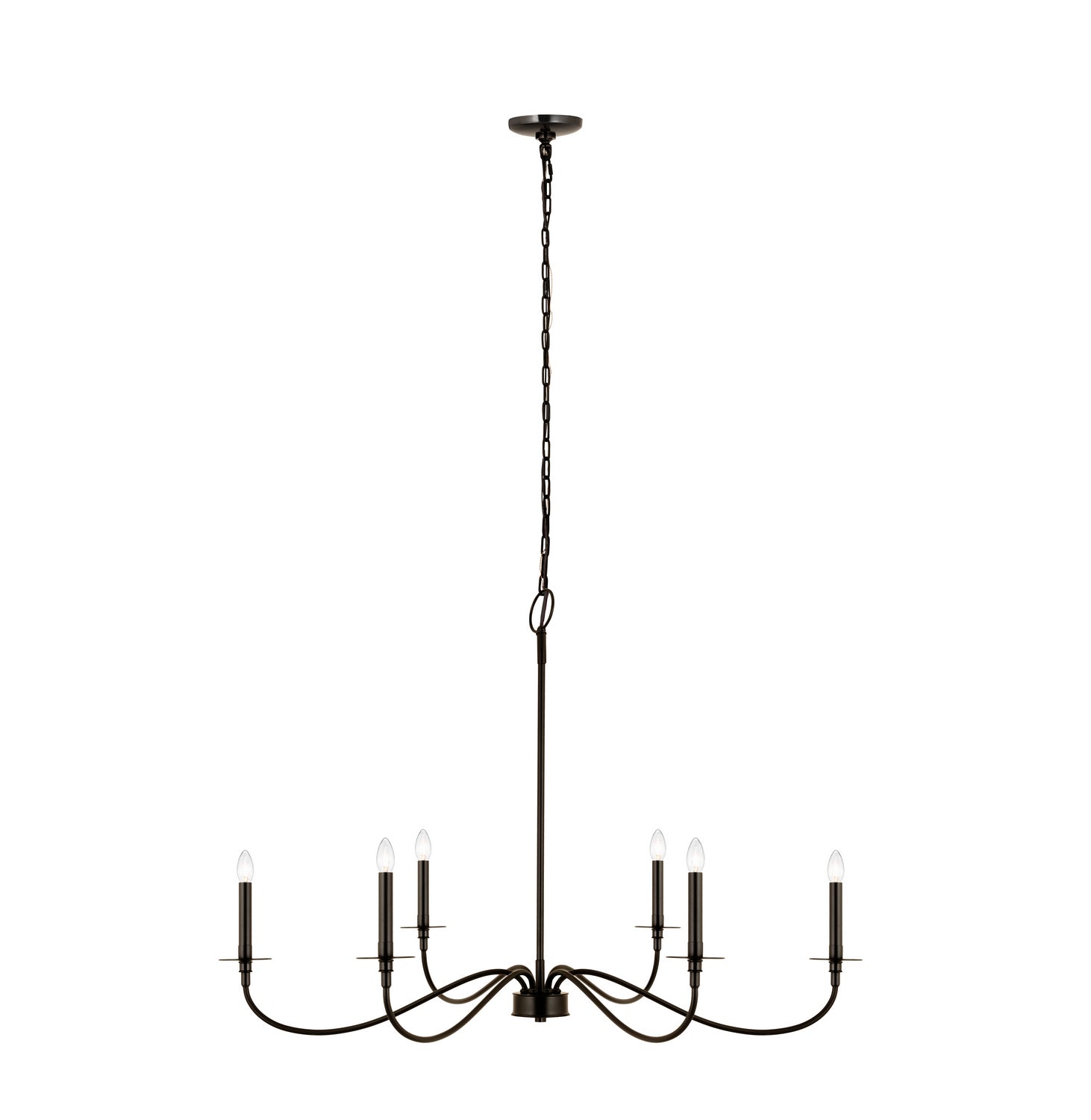 Z-Lite - 2301-42MB - Six Light Chandelier - Arrington - Matte Black