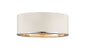 Z-Lite - 2303F3-MW-CH - Three Light Flush Mount - Arlo - Matte White / Chrome