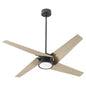 Quorum - 26544-69 - 54"Ceiling Fan - Axis - Textured Black