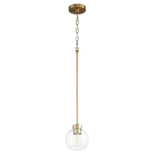 Quorum - 3317-80 - One Light Pendant - Volán - Aged Brass