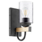 Quorum - 5140-1-69 - One Light Wall Mount - 5140 Pepper Glass Lighting Series - Textured Black w/ Driftwood finish