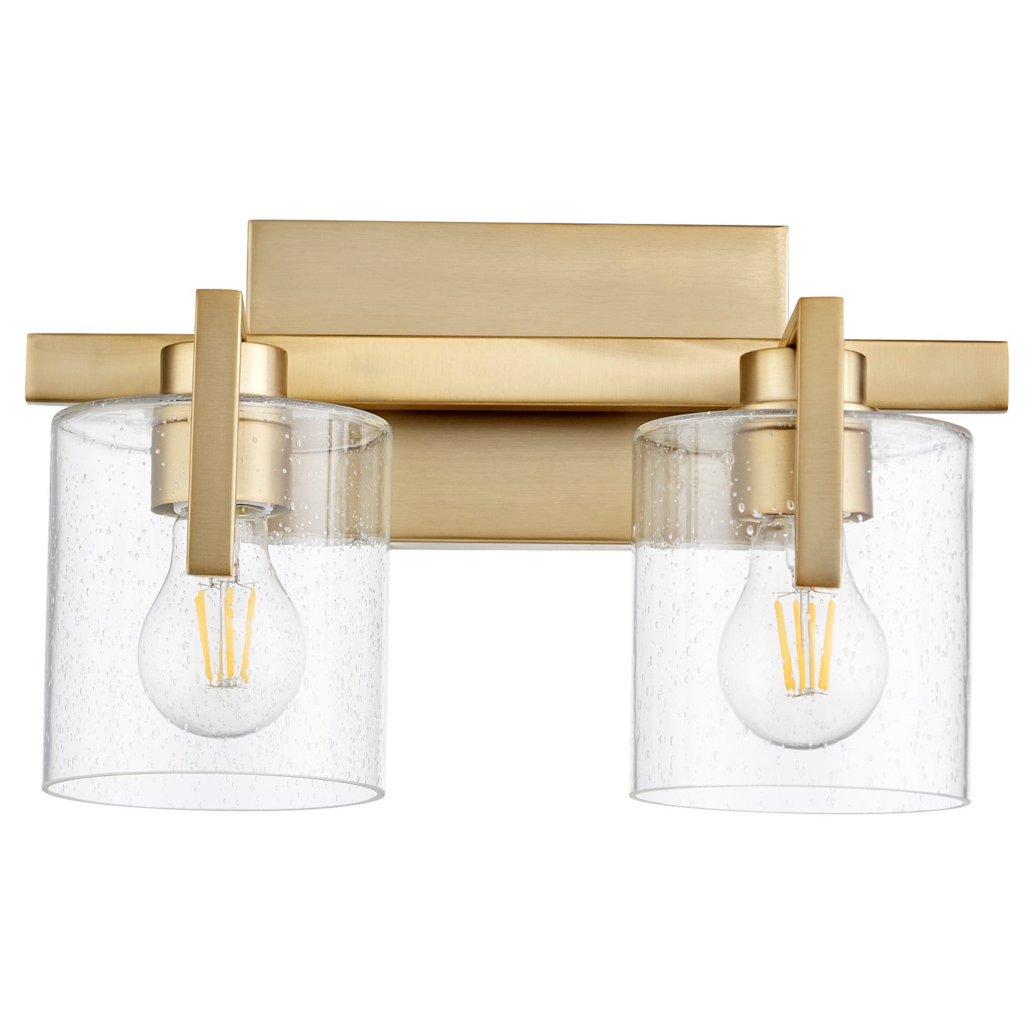 Quorum - 5190-2-80 - Two Light Vanity - 5190 Lighting Series - Aged Brass