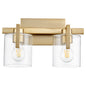 Quorum - 5190-2-80 - Two Light Vanity - 5190 Lighting Series - Aged Brass