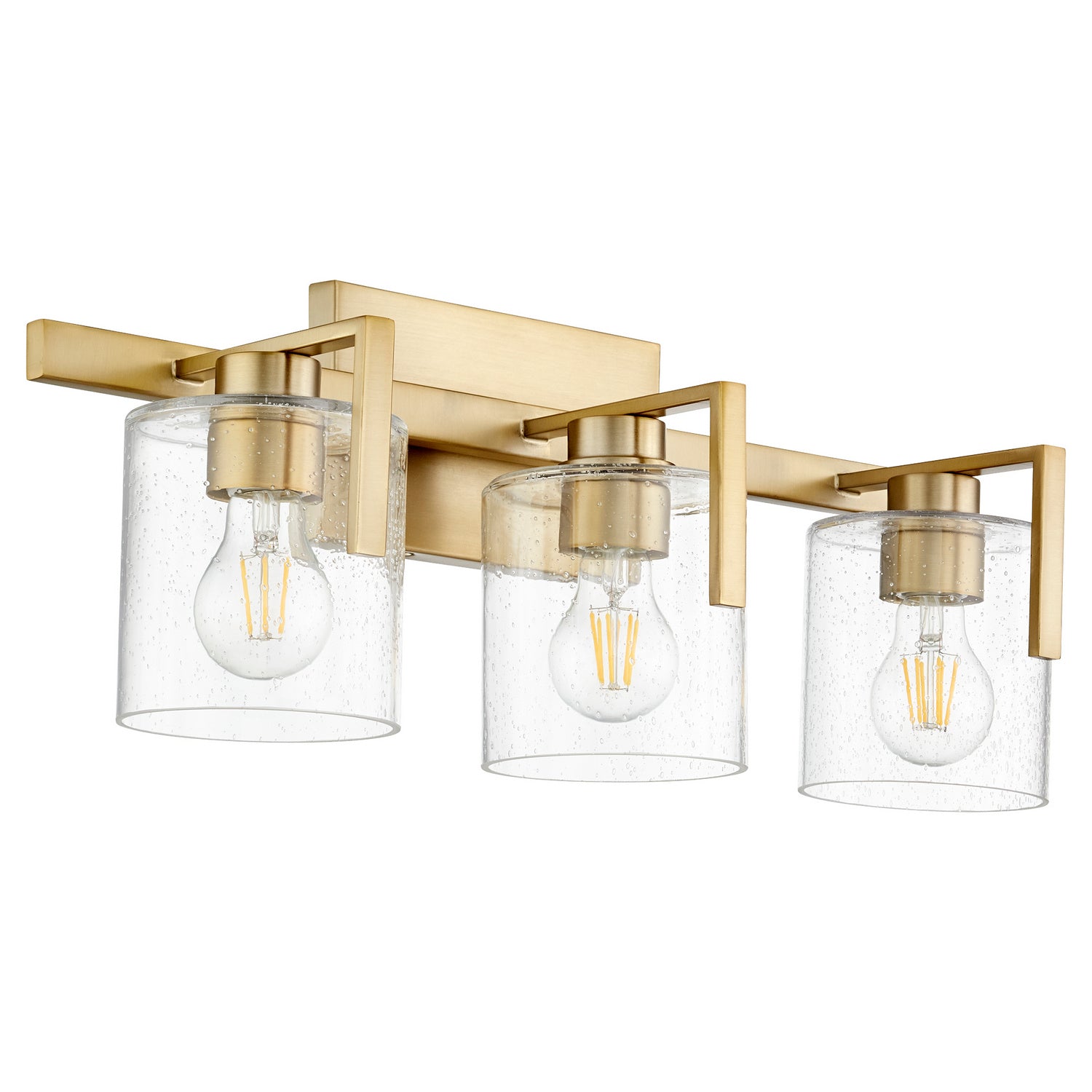 Quorum - 5190-3-80 - Three Light Vanity - 5190 Lighting Series - Aged Brass