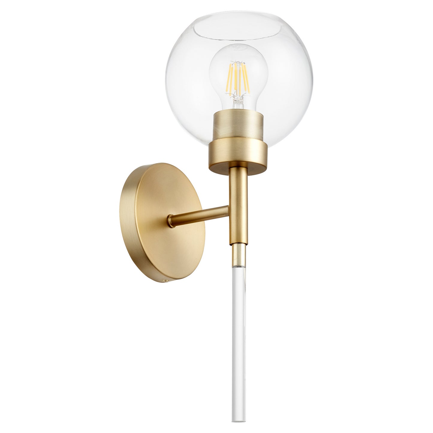 Quorum - 5317-1-80 - One Light Wall Mount - Volán - Aged Brass