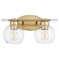 Quorum - 5317-2-80 - Two Light Vanity - Volán - Aged Brass