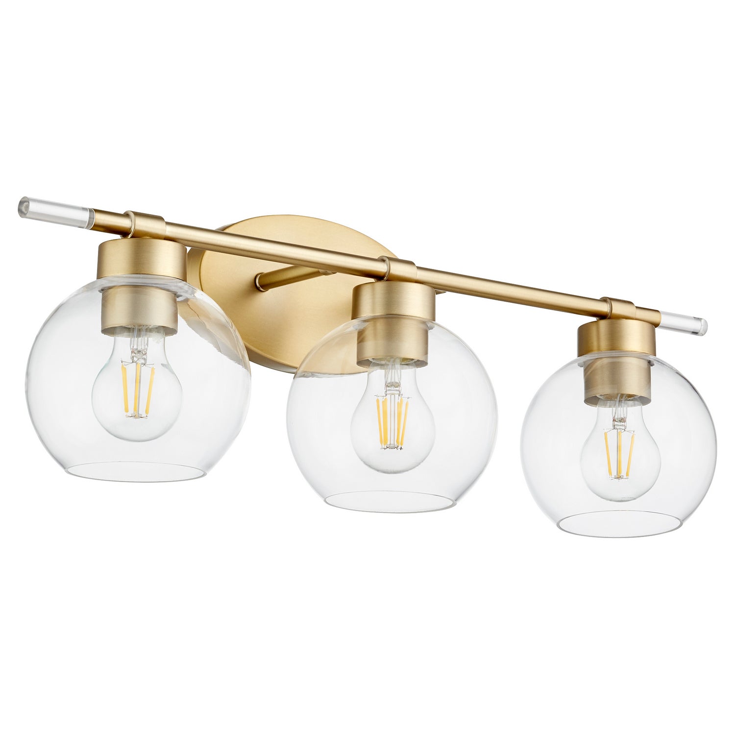 Quorum - 5317-3-80 - Three Light Vanity - Volán - Aged Brass