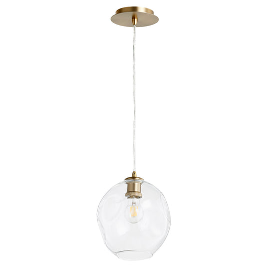Quorum - 61-80 - One Light Pendant - Numen - Aged Brass