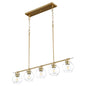 Quorum - 6617-5-80 - Five Light Pendant - Volán - Aged Brass