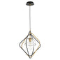 Quorum - 6802-6980 - One Light Pendant - Gimble Pendants - Textured Black w/ Aged Brass