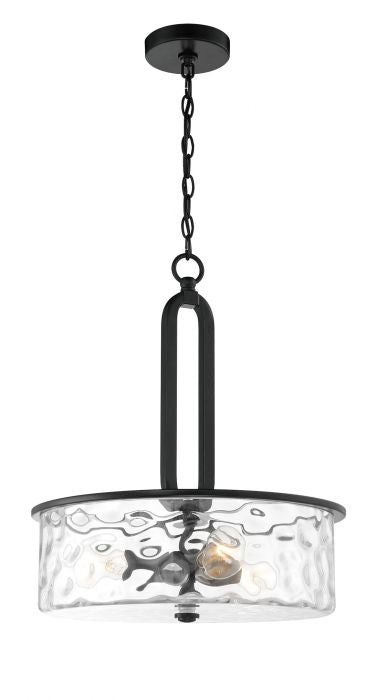 Craftmade - 54293-FB - Three Light Pendant - Collins - Flat Black