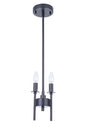 Craftmade - 54392-FB - Two Light Mini Pendant - Larrson - Flat Black