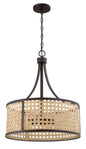 Craftmade - 54596-ABZ - Six Light Pendant - Malaya - Aged Bronze Brushed