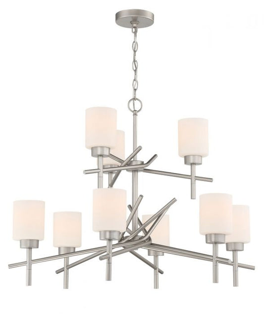 Craftmade - 54629-SN - Nine Light Chandelier - Cadence - Satin Nickel