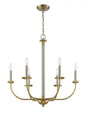 Craftmade - 54826-BNKSB - Six Light Chandelier - Stanza - Brushed Polished Nickel/Satin Brass