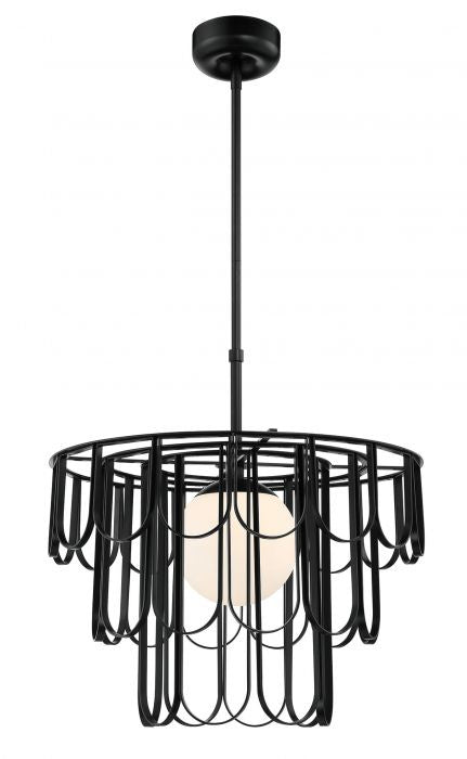 Craftmade - 54992-FB - One Light Pendant - Melody - Flat Black