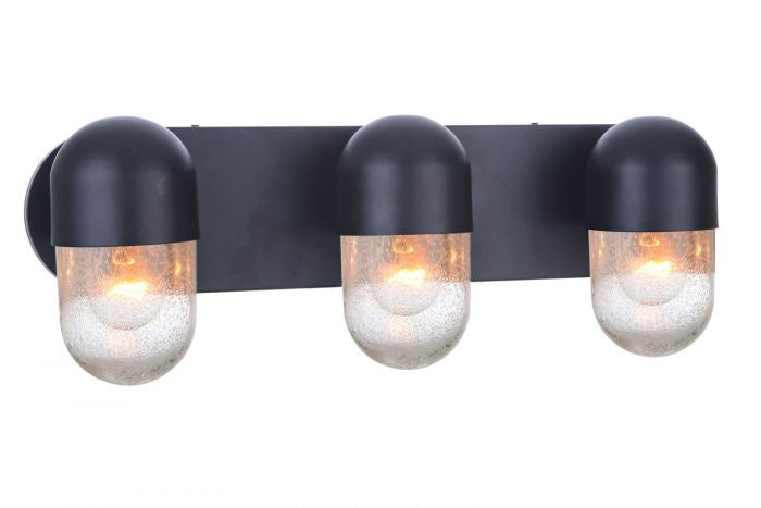 Craftmade - 55003-FB - Three Light Vanity - Pill - Flat Black