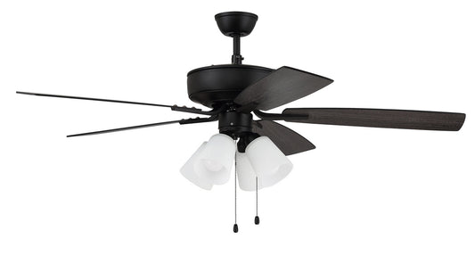 Craftmade - P114FB5-52FBGW - 52"Ceiling Fan - Pro Plus 114 - Flat Black