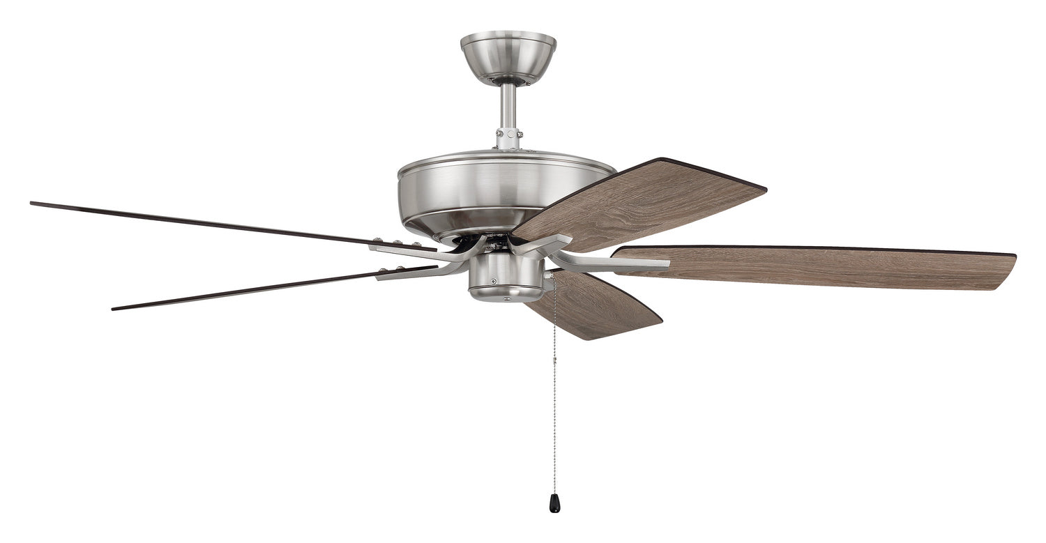 Craftmade - P52BNK5-52DWGWN - 52"Ceiling Fan - Pro Plus 52 Fan - Brushed Polished Nickel