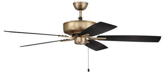 Craftmade - P52SB5-52BWNFB - 52"Ceiling Fan - Pro Plus 52 Fan - Satin Brass