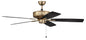Craftmade - P52SB5-52BWNFB - 52"Ceiling Fan - Pro Plus 52 Fan - Satin Brass