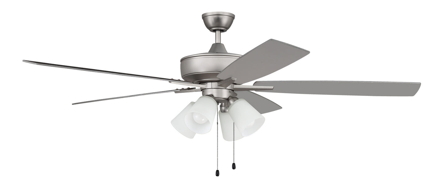 Craftmade - S114BN5-60BNGW - 60"Ceiling Fan - Super Pro 114 - Brushed Nickel