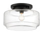 Craftmade - X3114-FB - One Light Flushmount - Peri - Flat Black