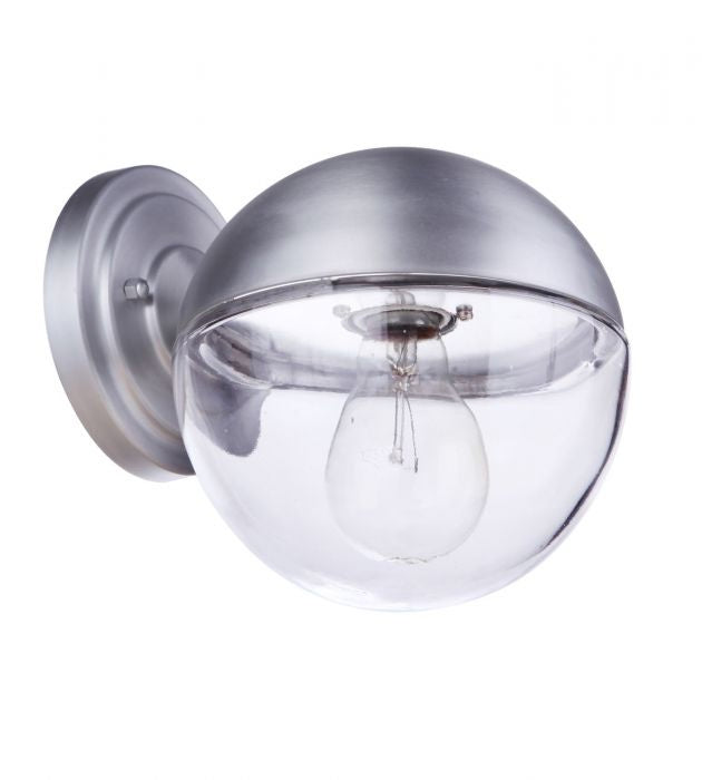 Craftmade - ZA3404-SA - One Light Outdoor Wall Mount - Evie - Satin Aluminum