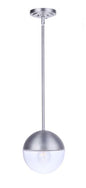 Craftmade - ZA3411-SA - One Light Outdoor Pendant - Evie - Satin Aluminum