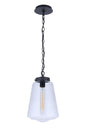 Craftmade - ZA3821-MN - One Light Outdoor Pendant - Laclede - Midnight