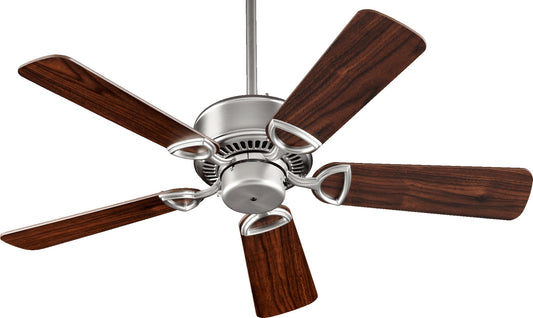 Quorum - 43425-65 - 42"Ceiling Fan - Estate - Satin Nickel