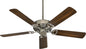 Quorum - 43525-65 - 52"Ceiling Fan - Estate - Satin Nickel