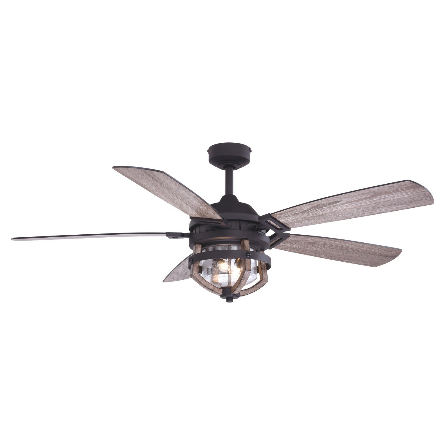 Vaxcel - F0055 - 54"Ceiling Fan - Barnes - Matte Black and Rustic Oak