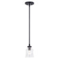 Vaxcel - P0306 - One Light Mini Pendant - Toledo - Matte Black