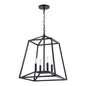 Vaxcel - P0310 - Four Light Pendant - Hayes - Black