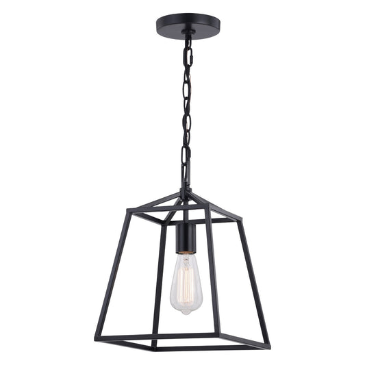 Vaxcel - P0311 - One Light Mini Pendant - Hayes - Black