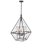 Vaxcel - P0328 - Four Light Pendant - Bartlett - Oil Rubbed Bronze and Satin Nickel